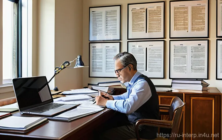 통역사 관련 법규 - **Prompt 1: The Notary's Scrutiny of Translator Qualifications**
"A professional, well-dressed f... 통역사 관련 법규 - **Prompt 1: The Notary's Scrutiny of Translator Qualifications**
"A professional, well-dressed f...