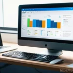 국제통역사 취업 성공 전략 - **Modern Translator's Workspace:** A dynamic and organized workspace of a professional translator in...
