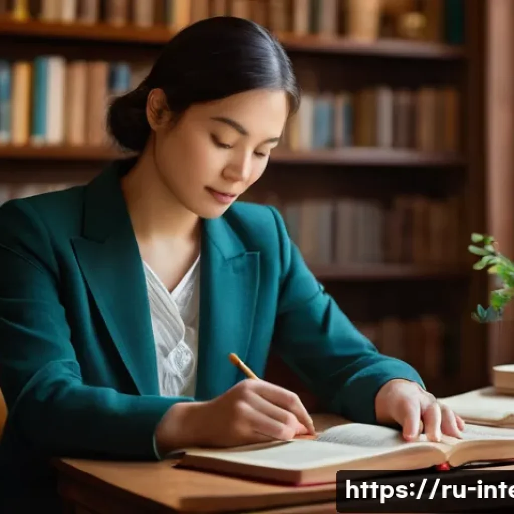 통역사 시험 과목 구성 - **Prompt 1: The Artisan of Language and Culture**
"A female translator, mid-30s, with a thoughtf...